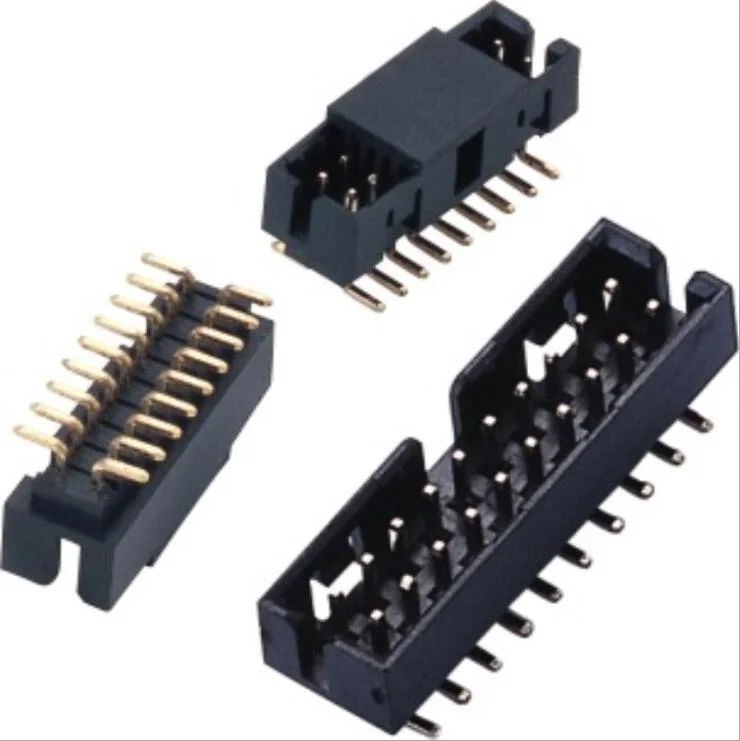 2.0mm Pitch Shortened SMT Vertical H=6.35 Gold-Plated Pin Header Box Header