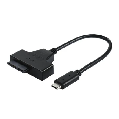 Adaptateur de lecteurs de câble USB 3.1 Type C vers SATA 7+6 broches 2,5