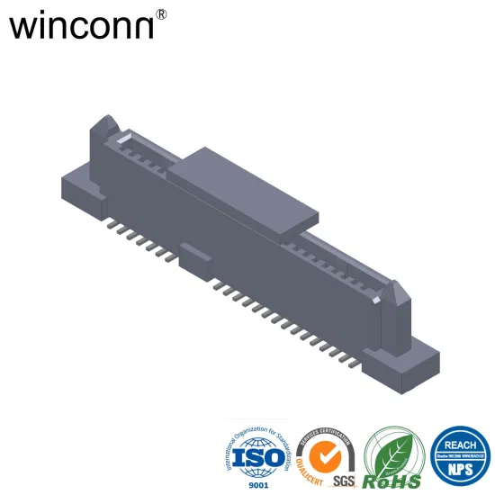 Connecteur SATA 22p vertical CMS type H = 8,15 mm